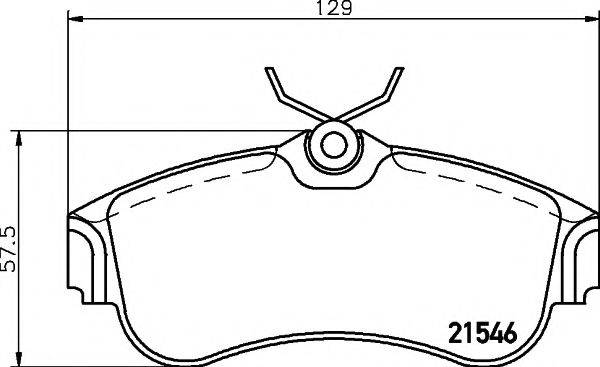 21546/17,5мм Тормозные колодки PAGID T5063 PAGID