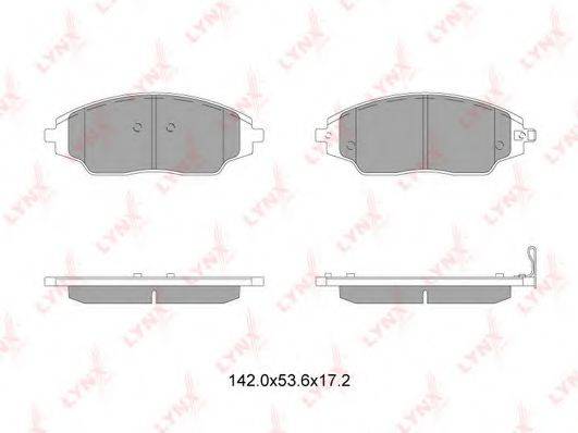 Комплект тормозных колодок BD-1818 LYNXauto