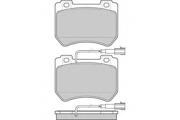 Комплект тормозных колодок, дисковый тормоз 12-1412 E.T.F.