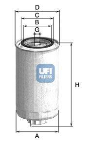 Фильтр 24.312.00 UFI