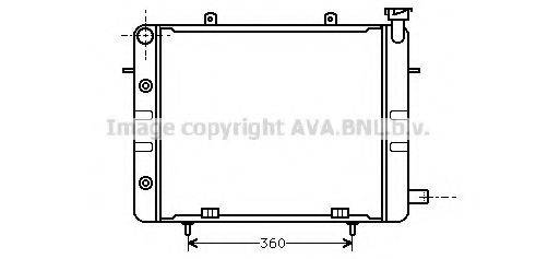 Радиатор, охлаждение двигателя OL2060 AVA QUALITY COOLING