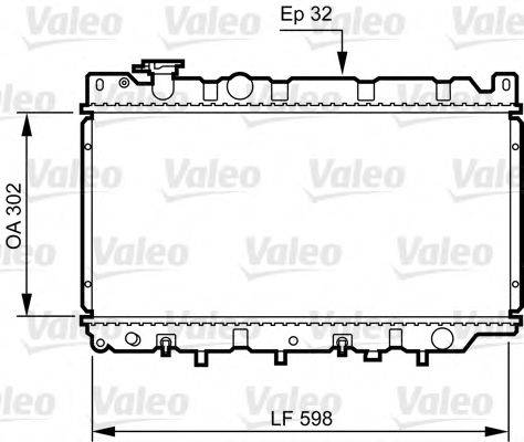 Радиатор, охлаждение двигателя 730241 VALEO