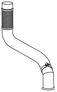 Труба выхлопного газа 47546 DINEX
