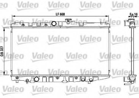 Радиатор, охлаждение двигателя 730471 VALEO