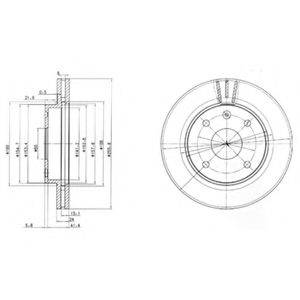 Тормозной диск BG4003 DELPHI