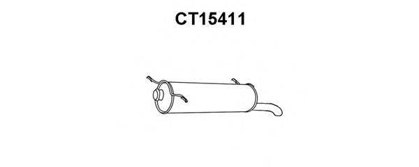 Глушитель выхлопных газов конечный CT15411 VENEPORTE