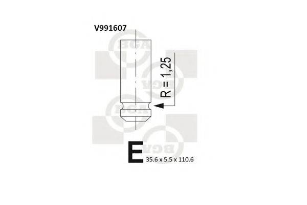 Впускной клапан V991607 BGA