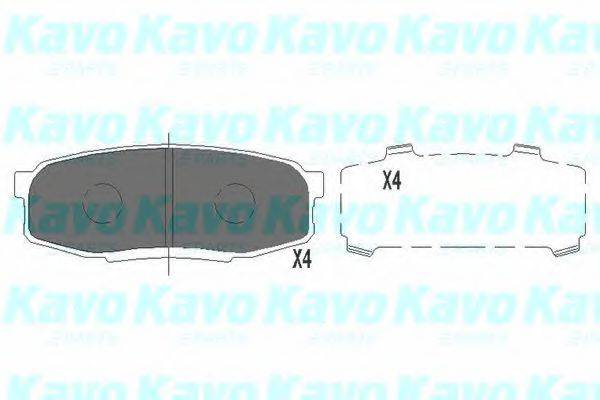 Комплект тормозных колодок, дисковый тормоз KBP-9099 KAVO PARTS