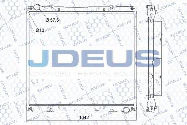 Радиатор, охлаждение двигателя RA1410020 JDEUS