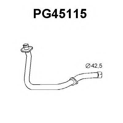 Труба выхлопного газа PG45115 VENEPORTE