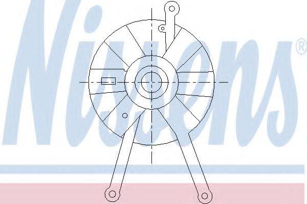 Вентилятор, конденсатор кондиционера 85463 NISSENS