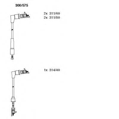 Комплект проводов зажигания 300/575 BREMI