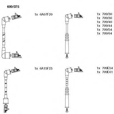 Комплект проводов зажигания 600/375 BREMI