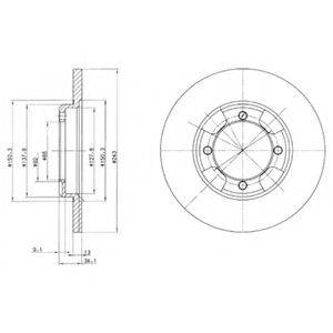 Тормозной диск BG2324 DELPHI