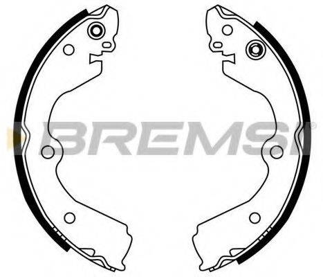 Комлект тормозных накладок GF0863 BREMSI