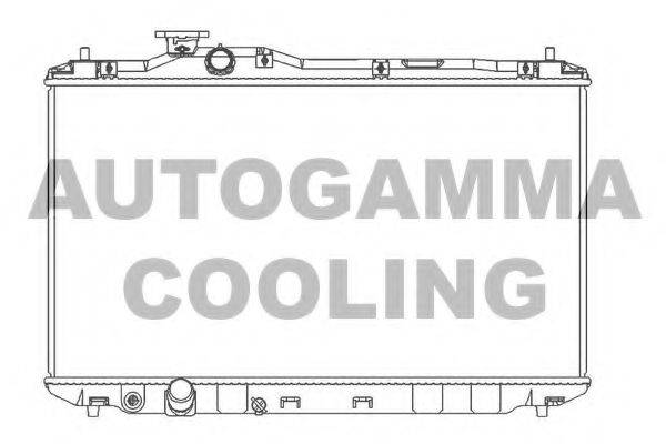 Радиатор, охлаждение двигателя 107176 AUTOGAMMA