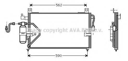 Конденсатор, кондиционер DU5037 AVA QUALITY COOLING