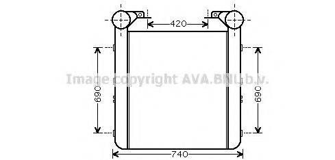 Интеркулер RE4048 AVA QUALITY COOLING