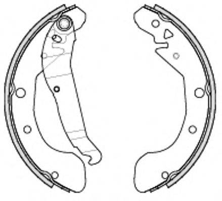 Комплект тормозных колодок Z4231.00 WOKING
