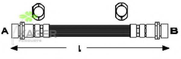 Тормозной шланг 38-0307 KAGER