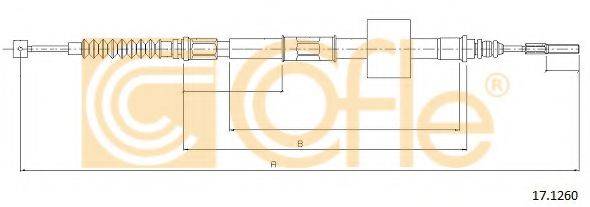 Трос, стояночная тормозная система 17.1260 COFLE