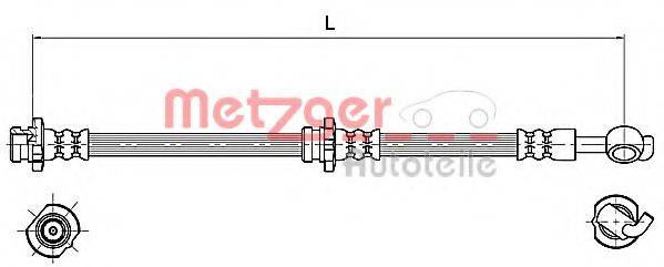 Тормозной шланг 4110129 METZGER