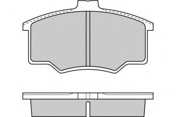 Комплект тормозных колодок 12-0719 E.T.F.