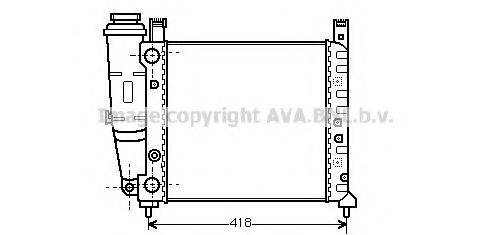 Радиатор, охлаждение двигателя FT2026 AVA QUALITY COOLING