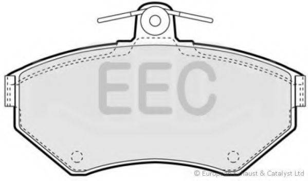 Комплект тормозных колодок, дисковый тормоз BRP0961 EEC