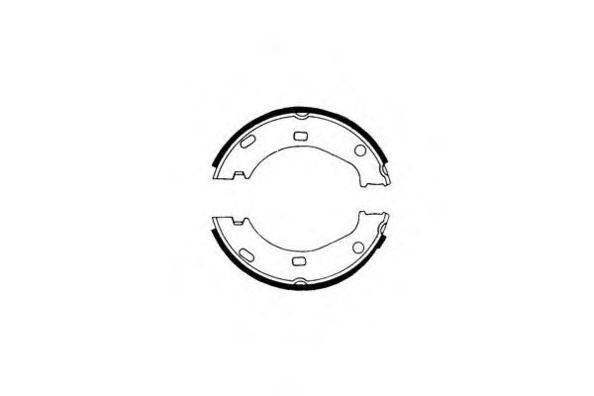 Комплект тормозных колодок, стояночная тормозная система 09-0265 E.T.F.