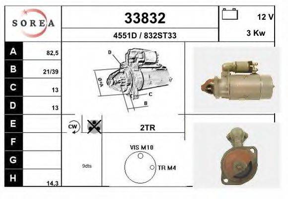 Стартер 33832 EAI