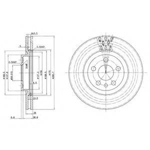 Тормозной диск BG2844 DELPHI