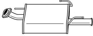 Глушитель выхлопных газов конечный