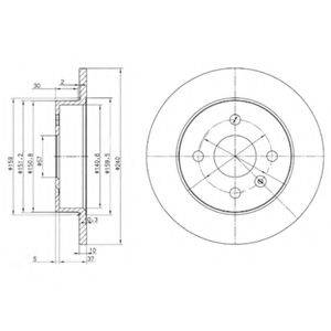 Тормозной диск 27230 LEMFORDER