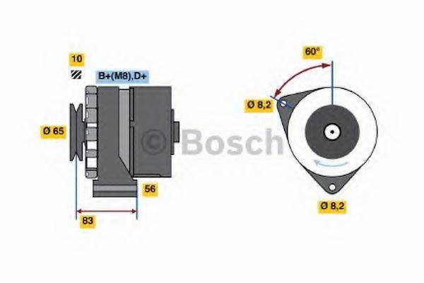 0 986 030 540 BOSCH Генератор 0 986 030 540 BOSCH