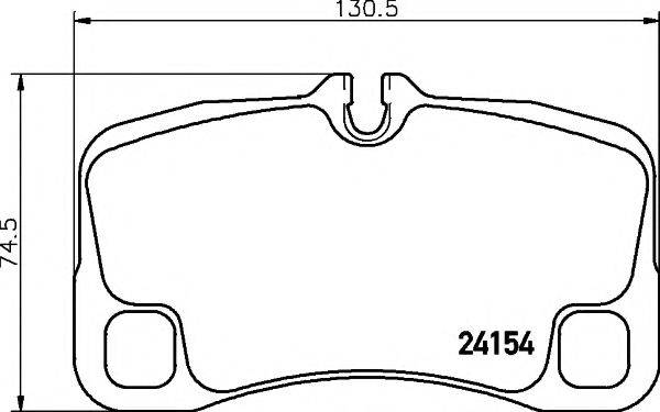 Комплект тормозных колодок 8DB 355 013-601 HELLA PAGID