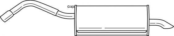 Глушитель выхлопных газов конечный