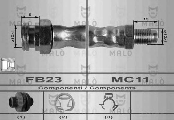 Тормозной шланг 8553 MALO