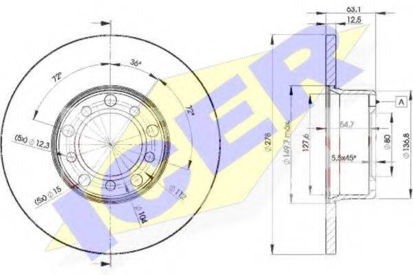 Тормозной диск 78BD2780-2 ICER