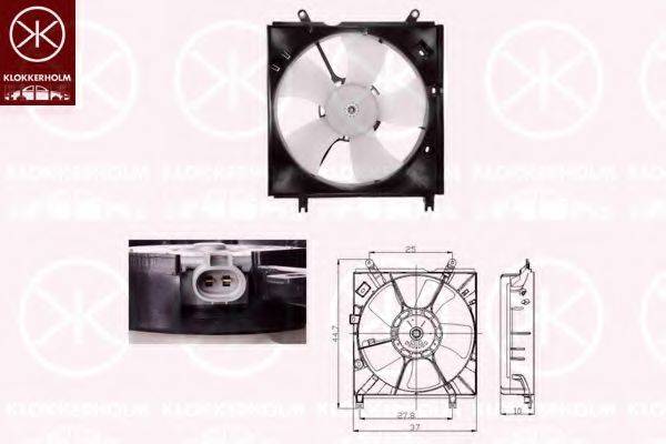 Вентилятор, охлаждение двигателя 81792601 KLOKKERHOLM
