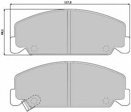 Комплект тормозных колодок, дисковый тормоз P 28 018 BREMBO