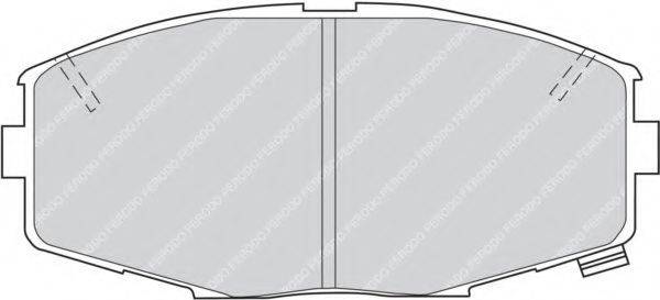 Комплект тормозных колодок, дисковый тормоз FDB476 FERODO