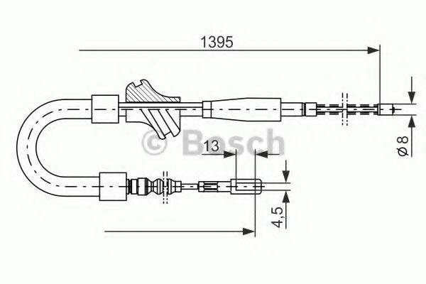 Трос, стояночная тормозная система BC2402 QUINTON HAZELL