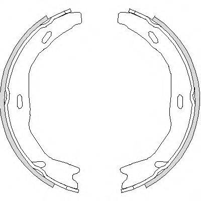 Комплект тормозных колодок, стояночная тормозная система