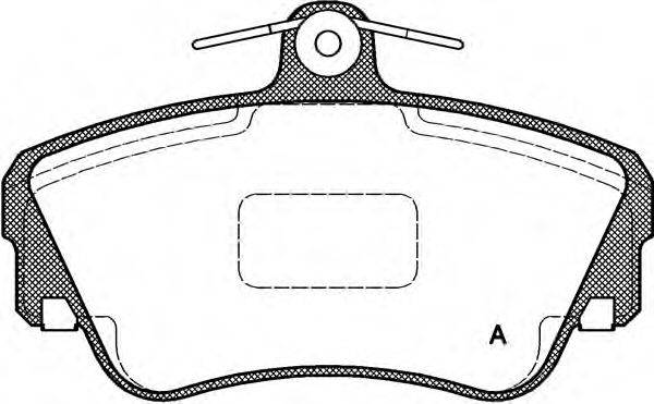 Комплект тормозных колодок, дисковый тормоз BPA0309.10 OPEN PARTS