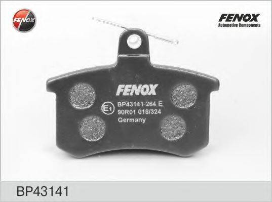 Комплект тормозных колодок, дисковый тормоз BP43141 FENOX