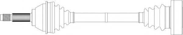 Приводной вал FI3002 GENERAL RICAMBI