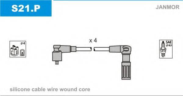 Комплект проводов зажигания S21.P JANMOR