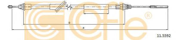 Трос, стояночная тормозная система 11.5592 COFLE