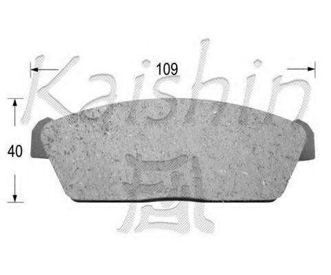 Комплект тормозных колодок D9023 KAISHIN